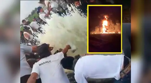 Ducto fue perforado en la tarde. En la noche se registró, al menos, una explosión mortal