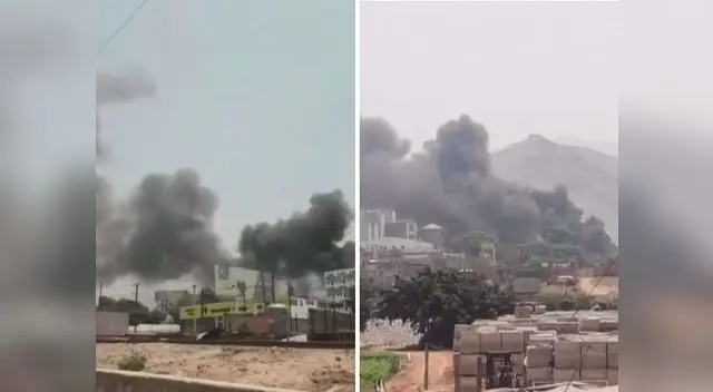 Se registra incendio en Vitarte 