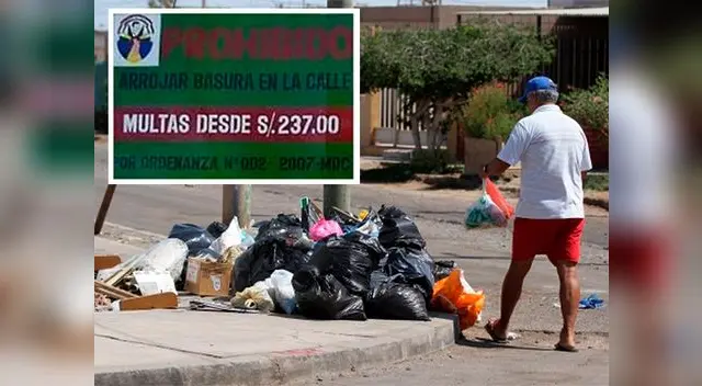 Multas desde 237 soles se aplicarán por botar basura en Piura Multas desde 237 soles se aplicarán por botar basura en Piura