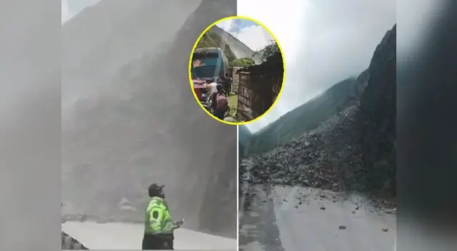 Tramo se carretera se halla bloqueado Tramo se carretera se halla bloqueado