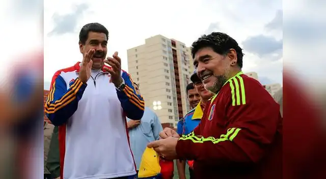 Diego Maradona: "Hoy, más que nunca, con Nicolás Maduro"