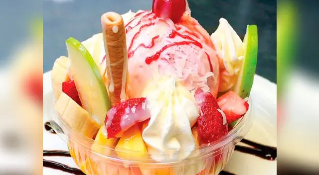 Los helados de fruta contienen menos calorías que los helados de crema