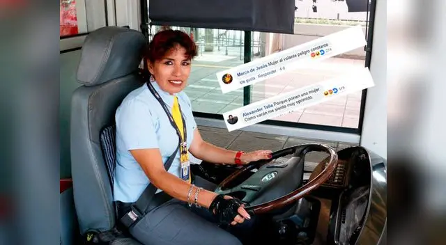 Denuncian comentarios machistas en foto de conductora del Metropolitano  Denuncian comentarios machistas en foto de conductora del Metropolitano