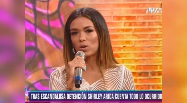 Shirley Arica se presentó en el set de Magaly Medina