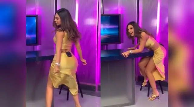 Stephanie Valenzuela realiza sexy twerking durante su paso por Tv de República Dominicana 