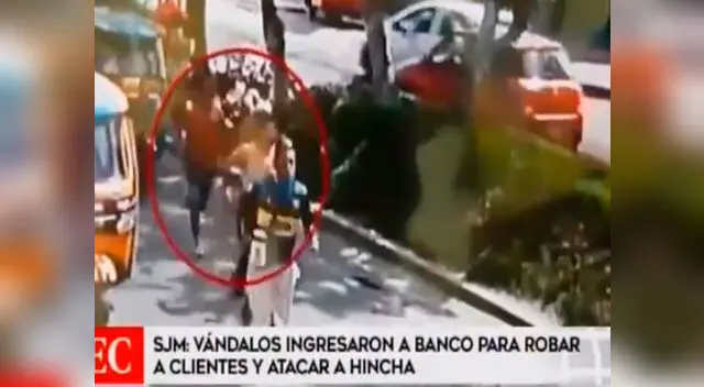 Delincuentes robaron a un hincha de Alianza Lima y clientes de banco Delincuentes robaron a un hincha de Alianza Lima y clientes de banco