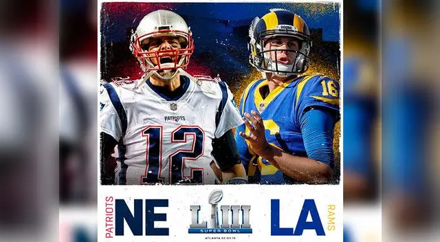 Los Patriots vs. Rams chocarán por el Super Bowl 2019