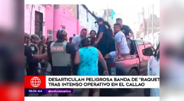 Gavilla de raqueteros cayó en el Callao Gavilla de raqueteros cayó en el Callao