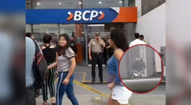 Delincuentes asaltan banco en Chorrillos
