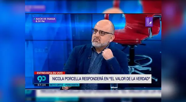 Beto Ortiz asegura que busca liderar el rating con presentación de Nicola Porcella