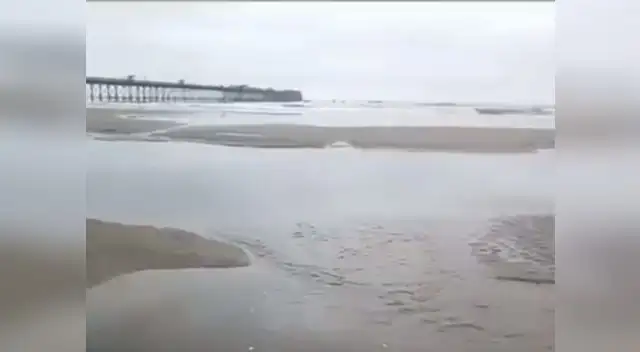 Mar de Pimentel retrocede un kilómetro y causa terror entre los turistas