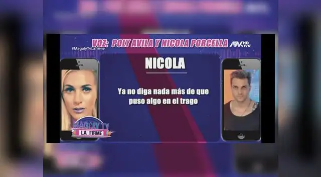 Revelan impactantes audios entre Poly Ávila y Nicola Porcella 