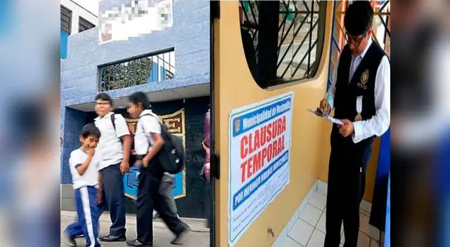 Ministerio Público clausuró colegios en El Agustino y Ventanilla por no contar con licencia de funcionamiento