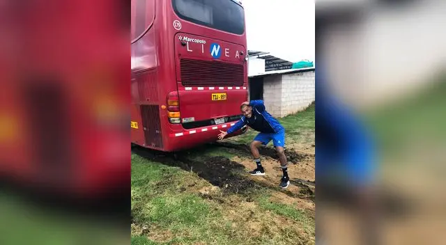 Manuel Heredia colgó en su cuenta Twitter la dificultad que tuvieron para salir del estadio