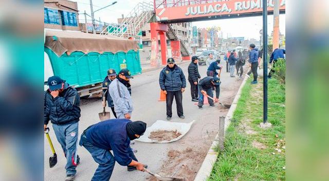 Ciento veinte exreclusos y sentenciados limpian Juliaca
