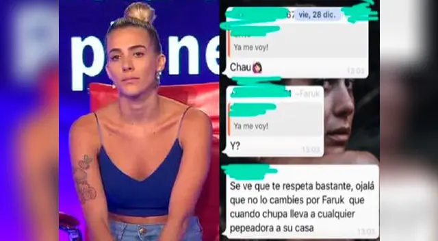 Poly Ávila muestra conversaciones de WhatsApp que hundiría al amigo de Nicola Porcella