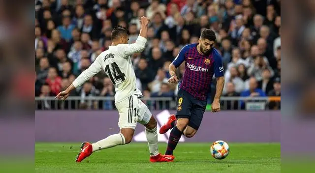 marcó dos goles Suárez en la victoria 3-0 del Barcelona ante Real Madrid. FOTO: EFE