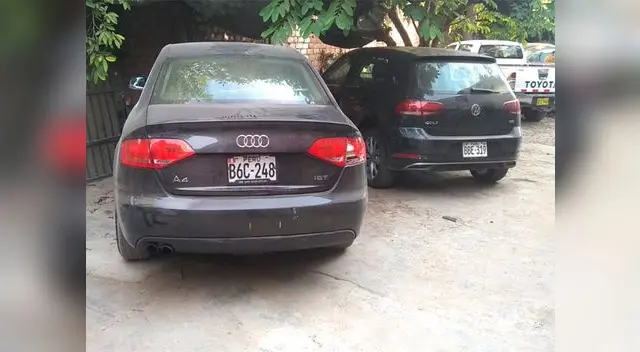 Los vehículos hallados en una cochera