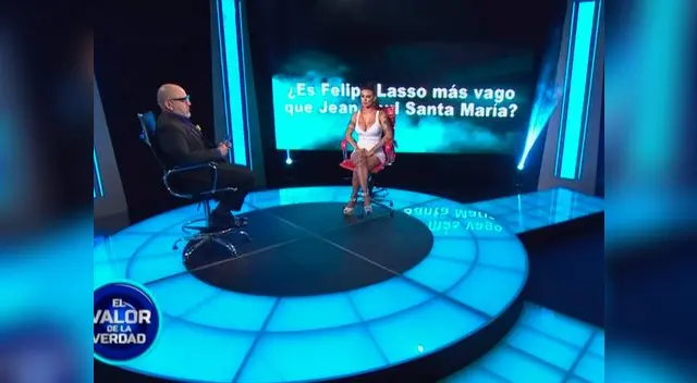 La modelo Angie Jibaja llegó al El valor de la verdad para contar todo su verdad La modelo Angie Jibaja llegó al El valor de la verdad para contar todo su verdad