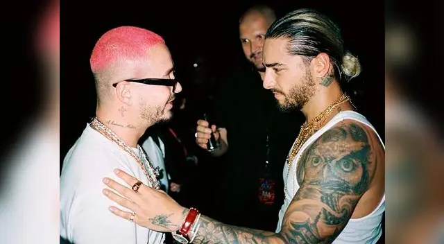 Maluna y J Balvin cuando se encontraron en Miami Maluna y J Balvin cuando se encontraron en Miami