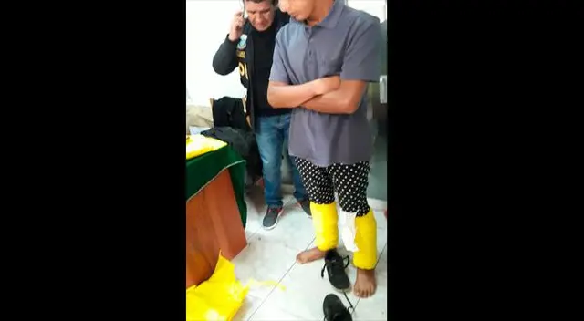 Uno de los detenidos tenía impregnada la droga en su cuerpo