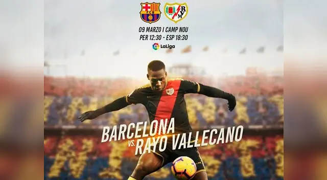 Con Luis Advíncula de titular, Rayo Vallecano enfrenta a Barcelona EN VIVO a través de El Popular