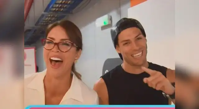 Sheyla Rojas y el guerrero se soltaron en divertido juego