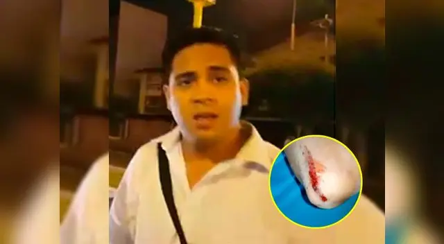 Cobarde accionar fue registrado por el mismo sujeto y autoridades del serenazgo Cobarde accionar fue registrado por el mismo sujeto y autoridades del serenazgo