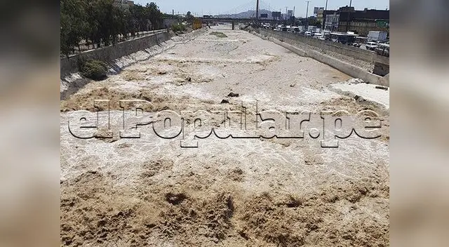 Río Rímac presenta incremento en su caudal, segun Senamhi Río Rímac presenta incremento en su caudal, segun Senamhi