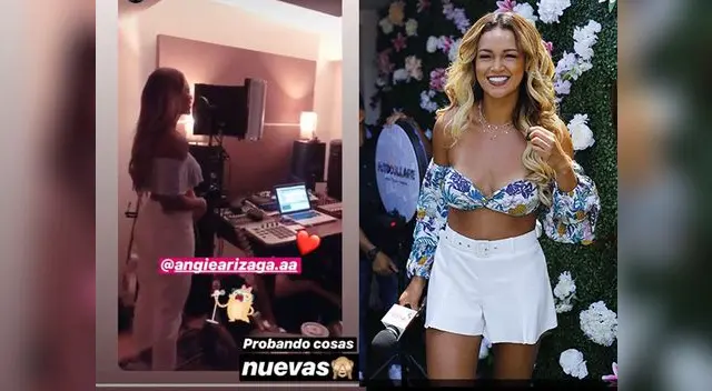 Angie Arizaga se estaría preparando para lanzarse como cantante