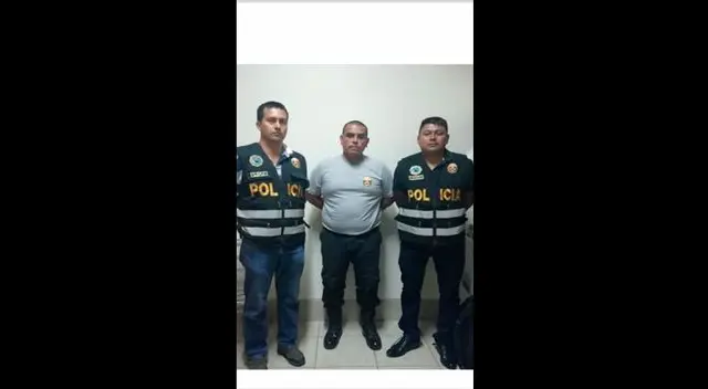 El oficial PNP fue puesto a disposición del Ministerio Público
