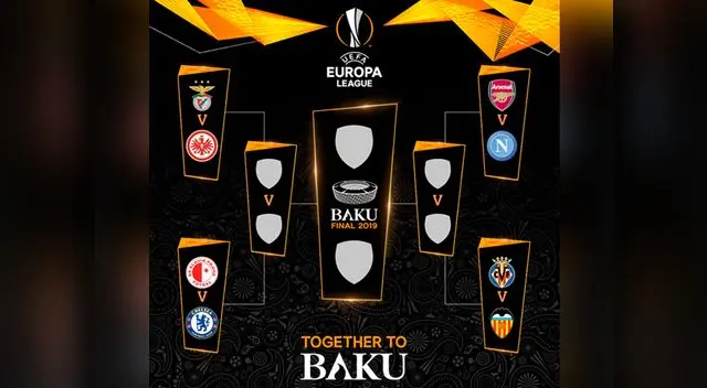 Estos son los partidos por cuartos de final de la Europa League