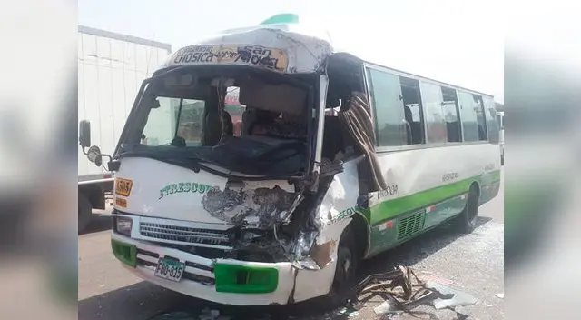 Chosicano ocasiona accidente de tránsito en Carretera Central