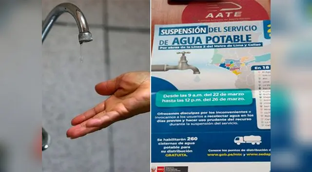 Sedapal asegura que es falsa información de corte de agua Sedapal asegura que es falsa información de corte de agua