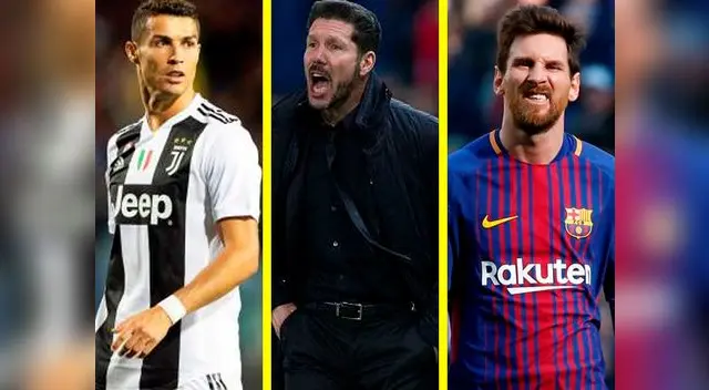 Diego Simeone hace esta comparación entre Cristiano Ronaldo y Lionel Messi