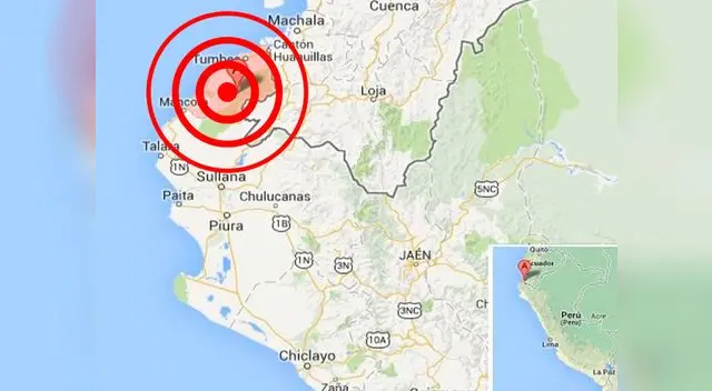 El este de Tumbes se vio remecido por sismo de regular intensidad