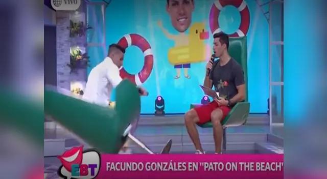 Facundo Gonzáles casi sufre caída por jugar con la silla