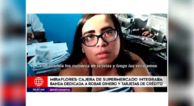 Cajera involucrada en la clonación de tarjetas en Miraflores Cajera involucrada en la clonación de tarjetas en Miraflores