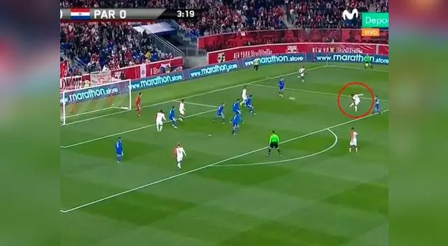 Christian Cueva abrió el marcador 1-0  en el primer amistoso de la blanquirroja