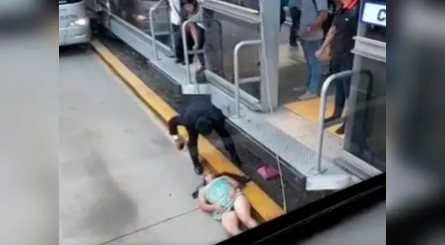 Mujer cayó a vías del Metropolitano