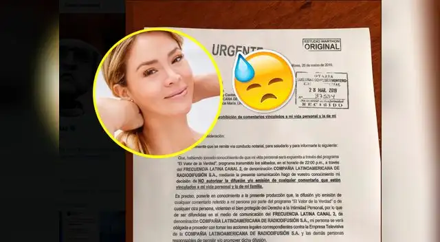 Por la vía legal, Shey Shey buscaría evitar difusión del programa que tiene como protagonista de Pedro Moral