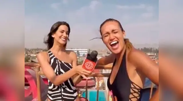Angie Arizaga estuvo muy nerviosa por el reto supo vencer sus miedos y cumplió su promesa