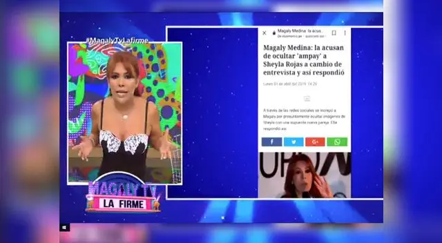 Magaly Medina niega una vez más que tenga un ampay de Sheyla Rojas
