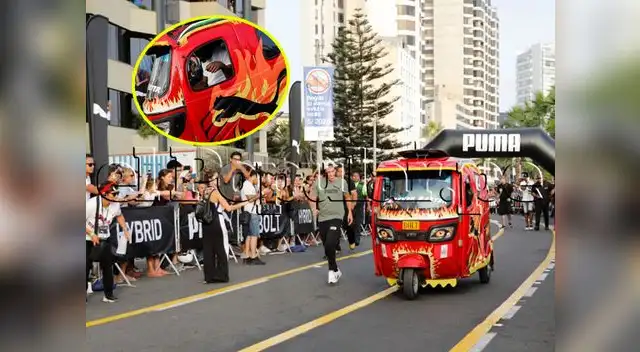 Usain Bolt se animó a manejar mototaxi