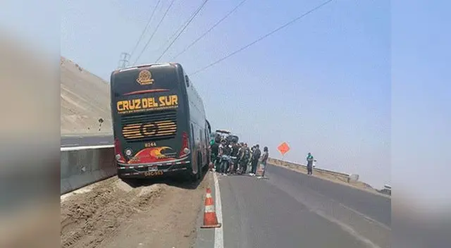 Incidente detuvo el tránsito por unos minutos