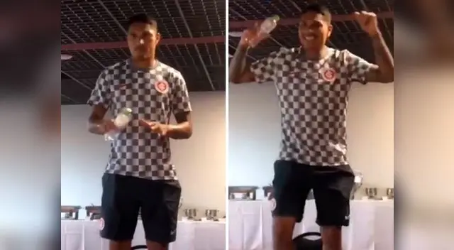 Paolo Guerrero celebra con este baile su regreso a las canchas