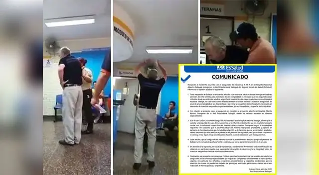 EsSalud se pronuncia tras reclamo de anciano, quien denunció que no lo querían atender en el hospital Sabogal EsSalud se pronuncia tras reclamo de anciano, quien denunció que no lo querían atender en el hospital Sabogal