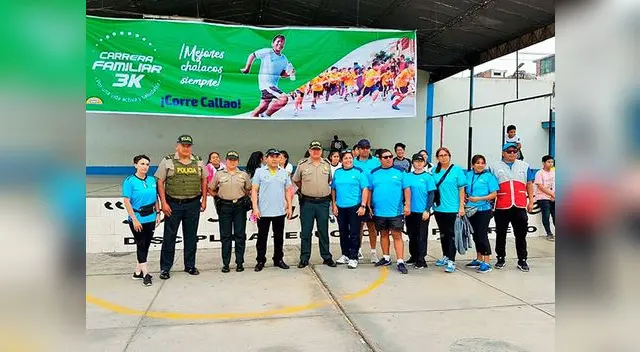 Jóvenes y adultos participaron de carrera por un Callao saludable.