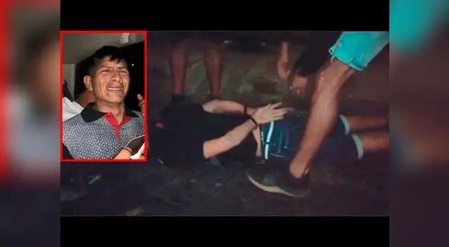 Delincuente llora luego de ser capturado por la PNP