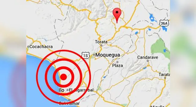 Población de Moquegua se asustó con fuerte remezón Población de Moquegua se asustó con fuerte remezón